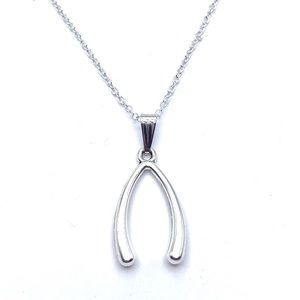 Wish Bone Necklace Good Luck May Be Personalized